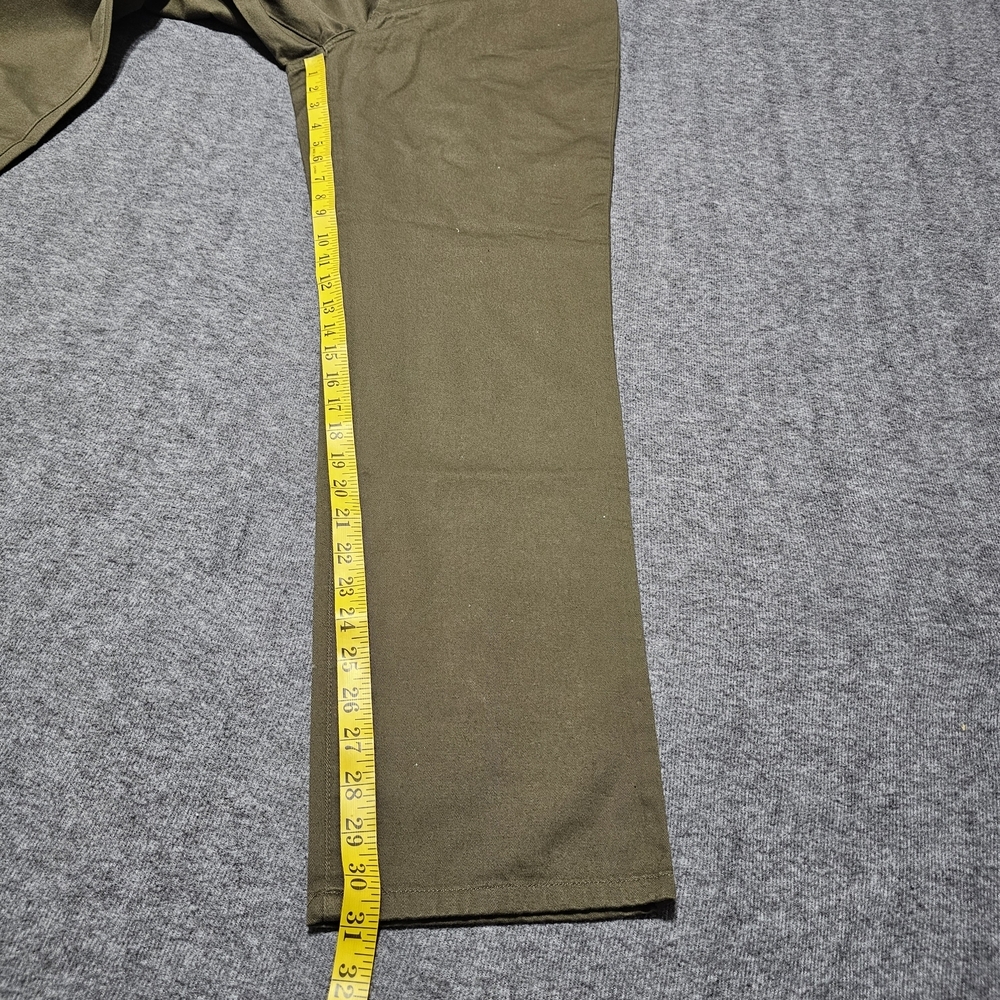 Lauren Ralph Lauren Olive Green High Waist Straight Leg Pants Size 10 NWT - Picture 7 of 9